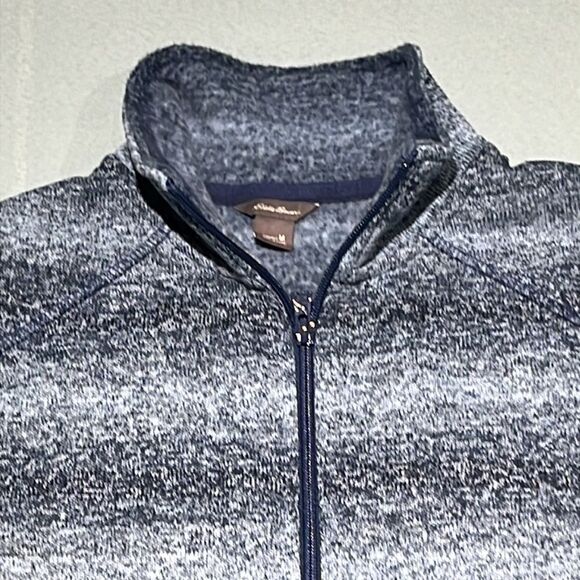 Eddie Bauer Blue Ombré Knit Jacket Size M D28 - Picture 3 of 6